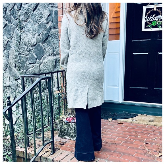 #55 Beautiful Boho Knit Jacket Coat with front pockets - Picture 5 of 5